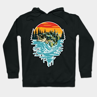 Sunset Fish Hoodie